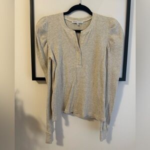 Rebecca Minkoff Puff Sleeve Long Sleeve Top